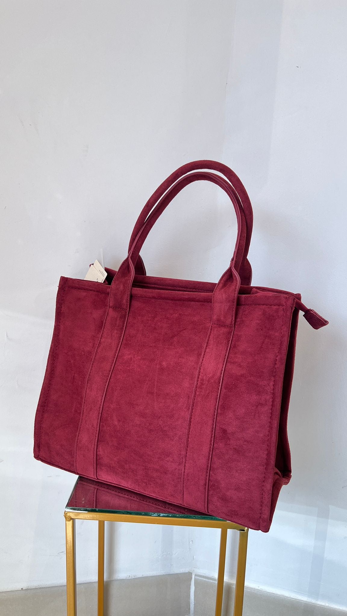 Borsa Tote Camoscio
