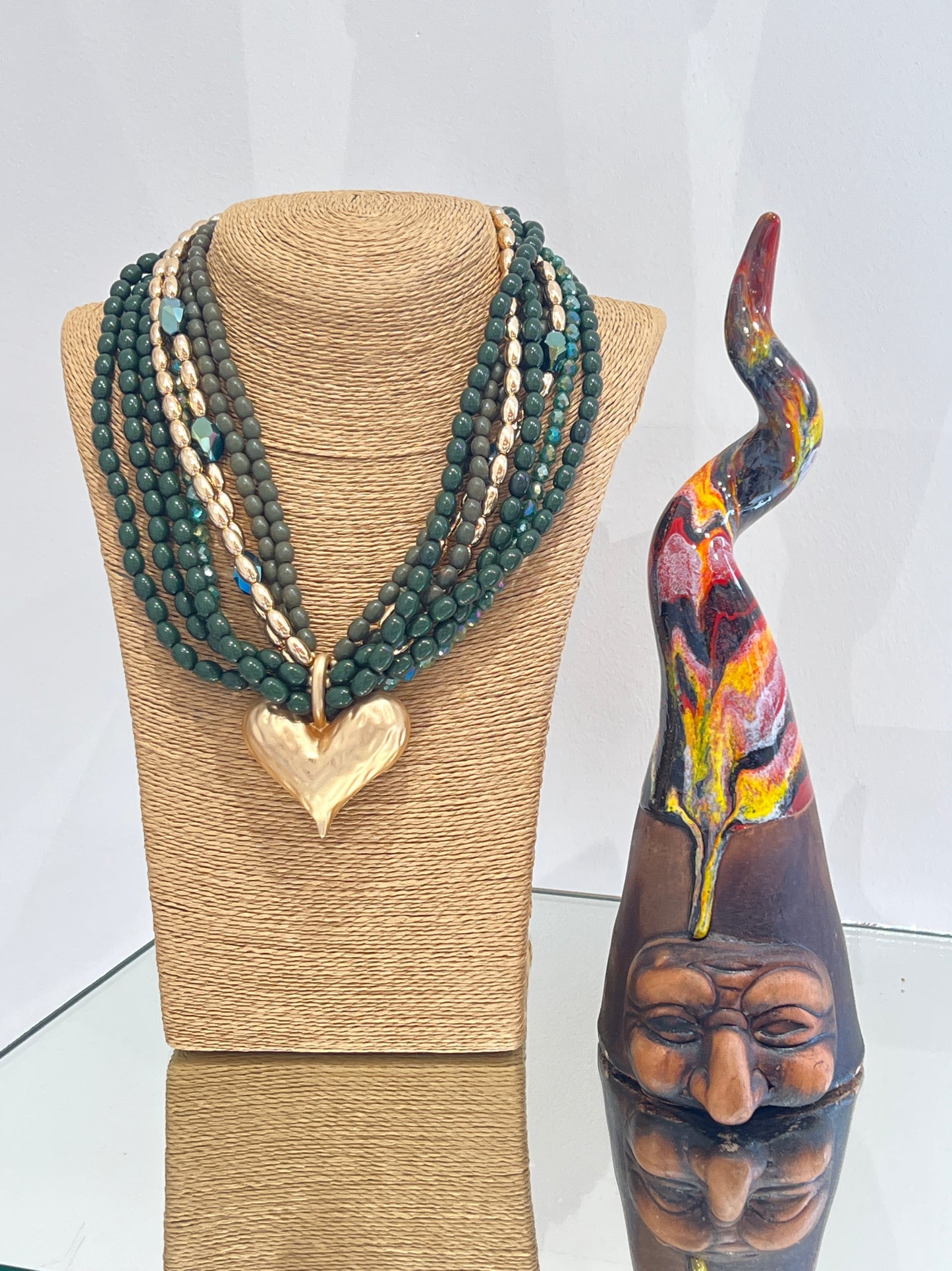 Collana Perle e Cuore