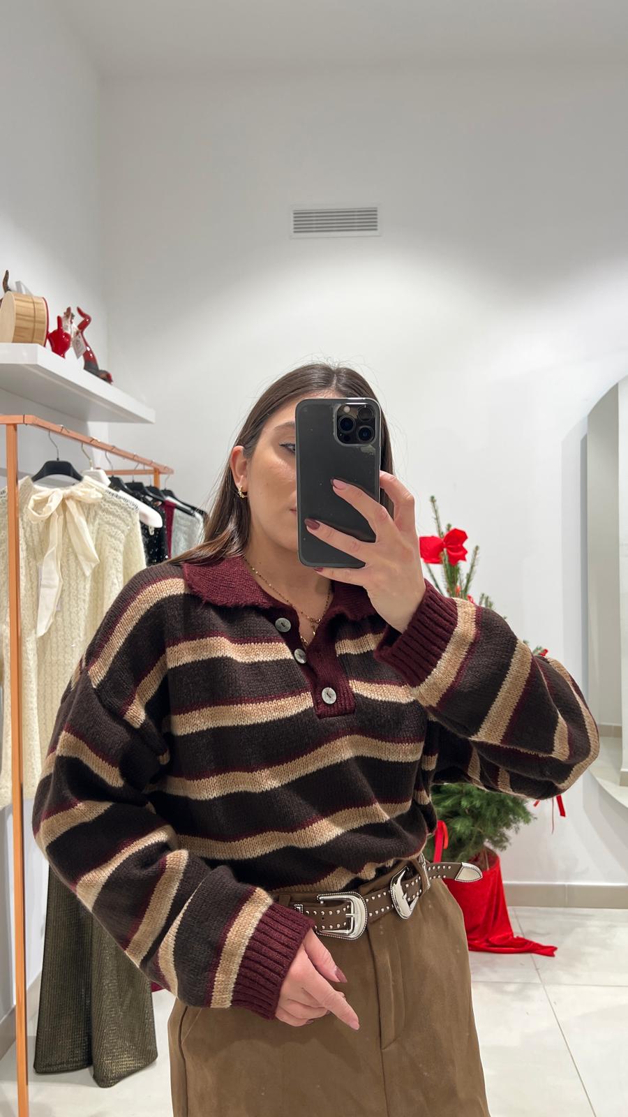 Pullover Vintage Bordeaux