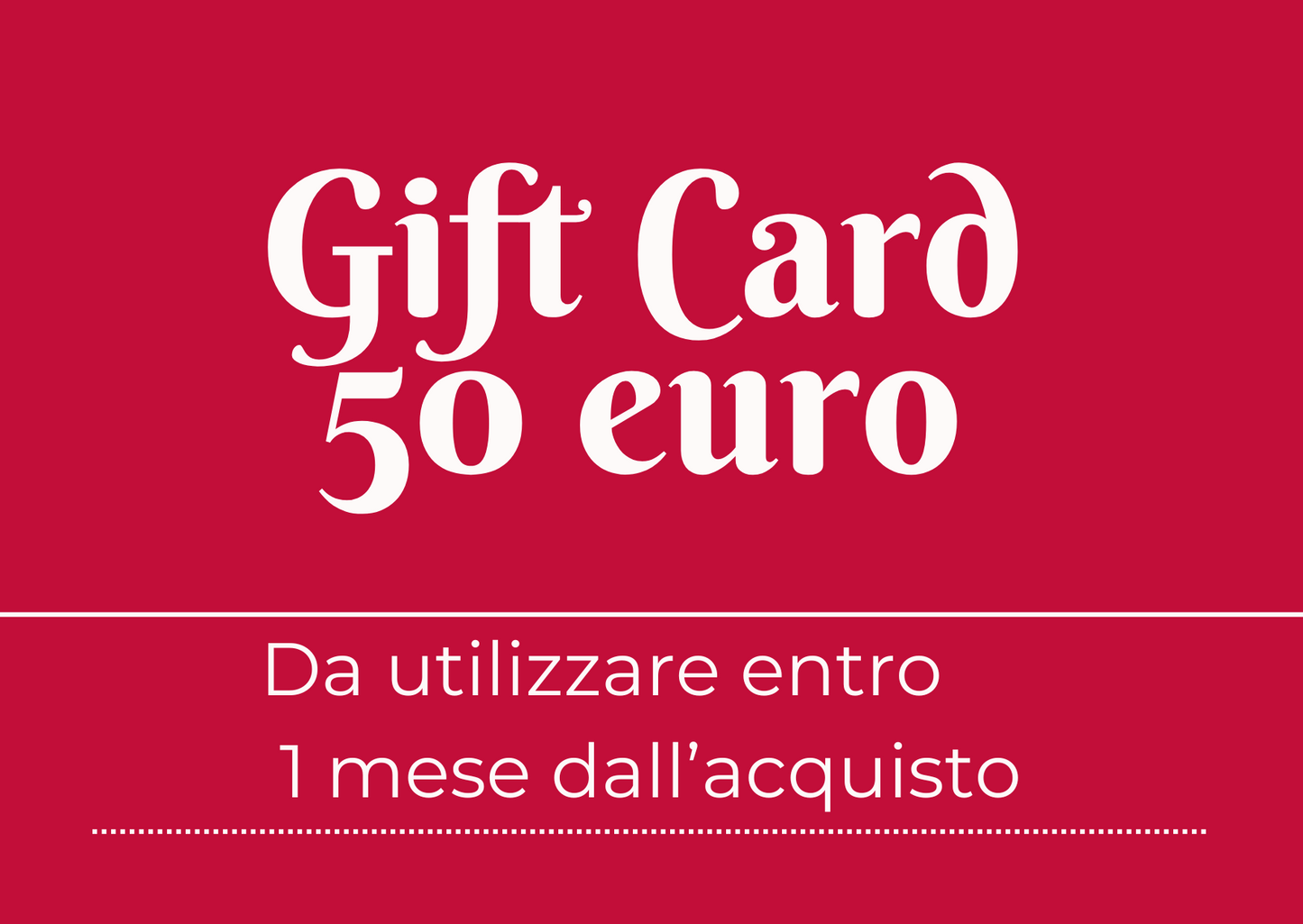 Gift Card – Un piccolo pensiero, un grande stile