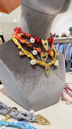 Collana foulard charm