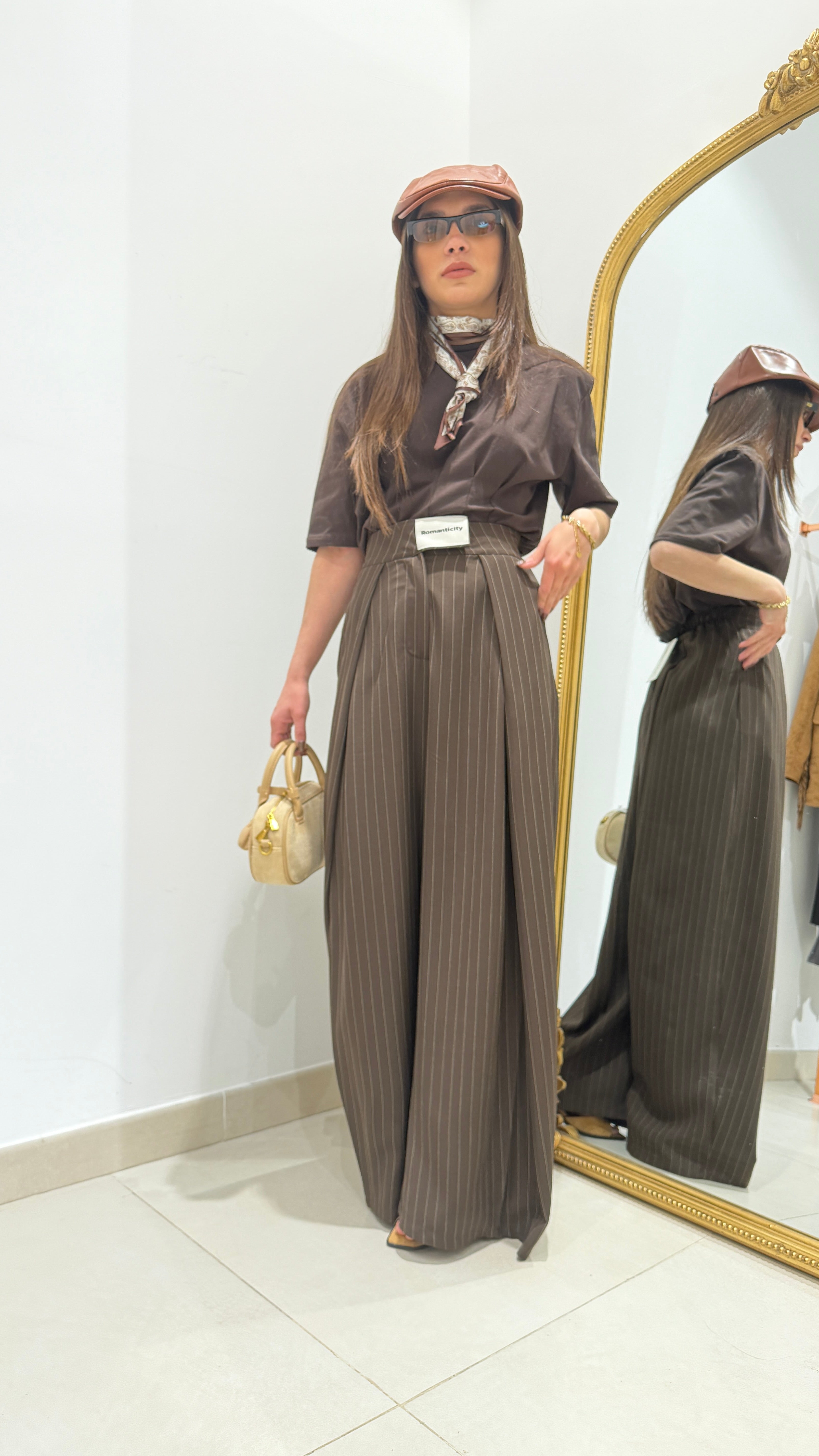 Pantalone Gessato Romanticity