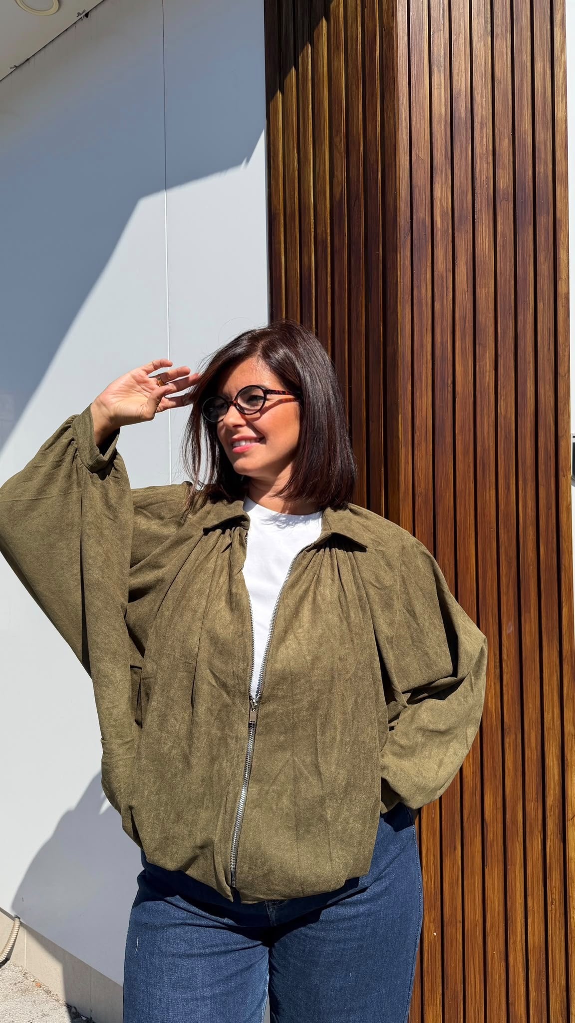 Giubbotto sienna verde