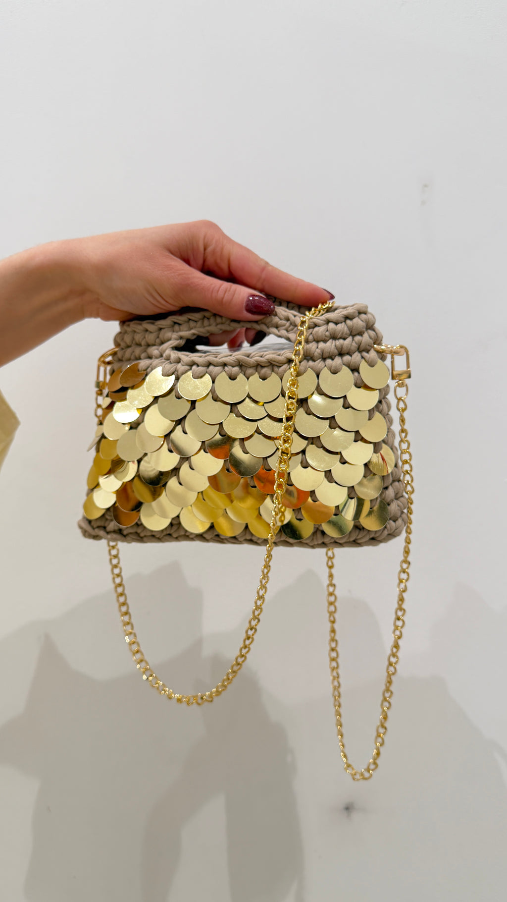 Borsa Paillettes Dorata