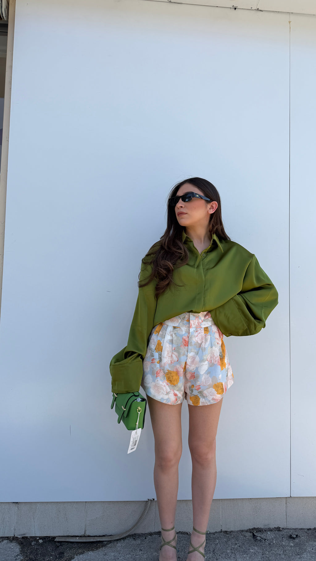 Camicia Verde Raso