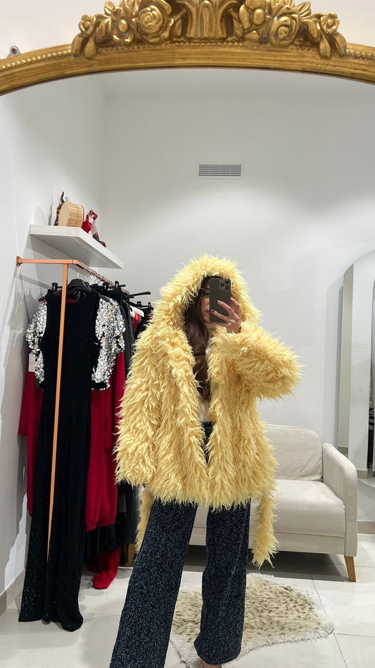 Pelliccia Mongolia Gialla