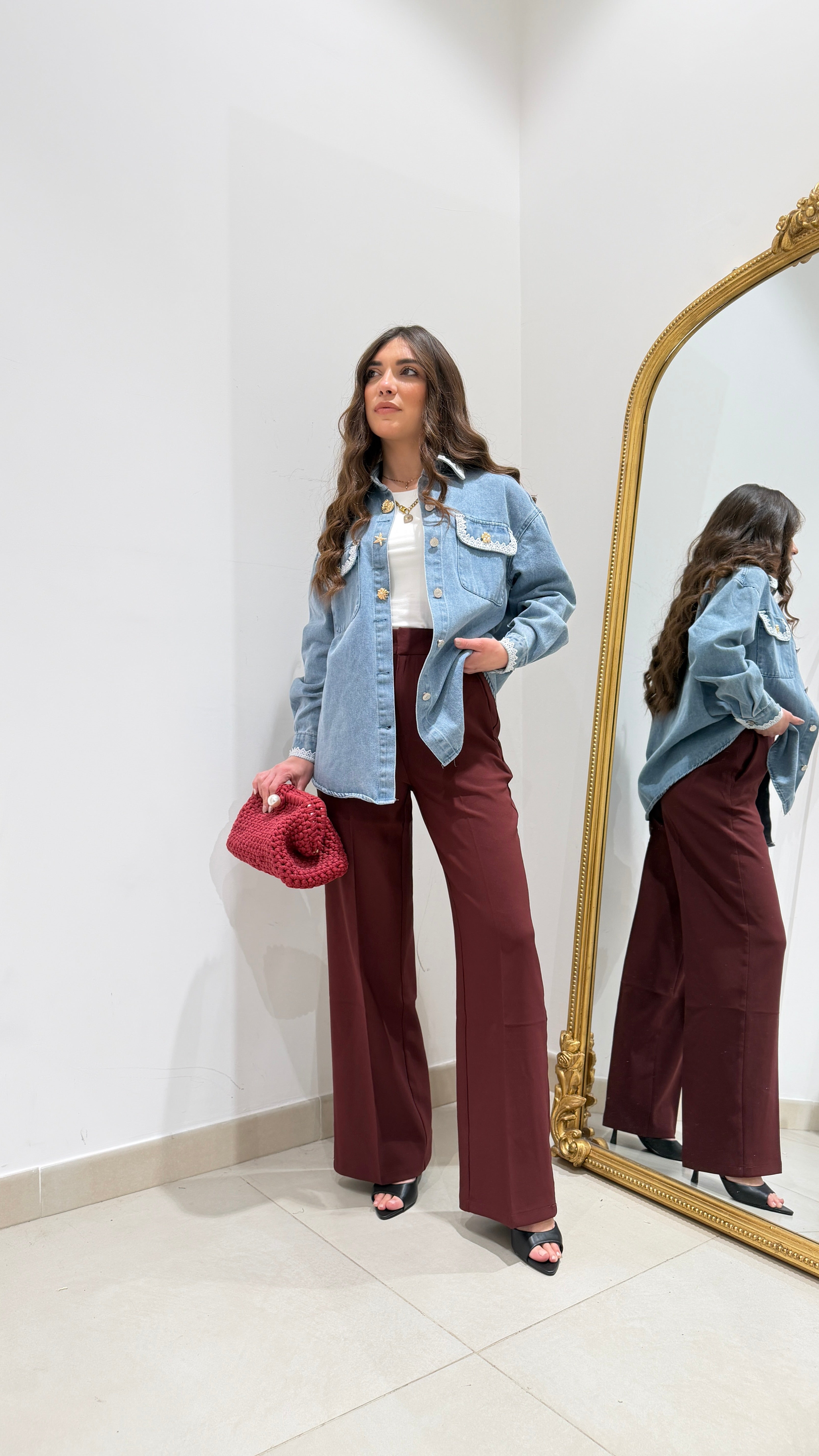 Camicia Denim Conchiglia