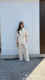 Tailleur misto Lino