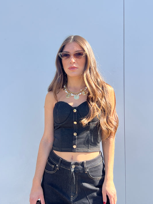 Corpetto Denim
