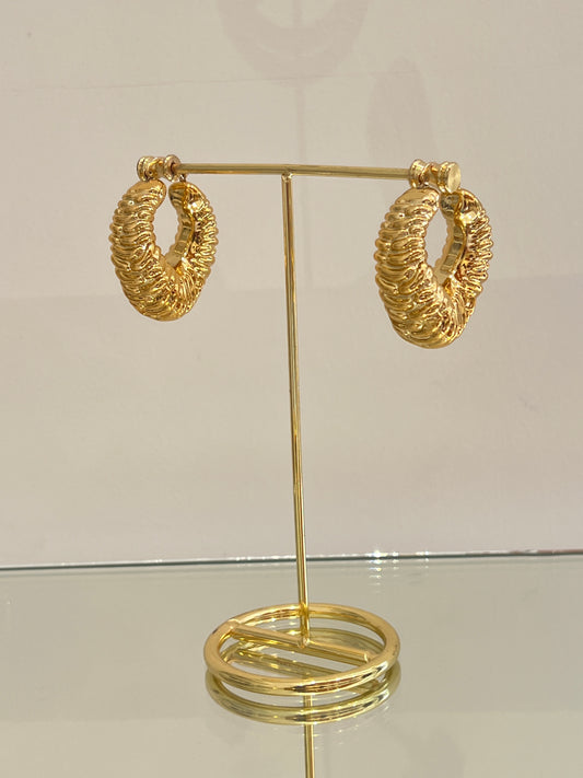Orecchino Cerchio martellato
