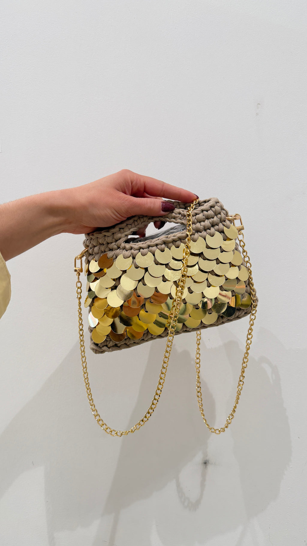 Borsa Paillettes Dorata