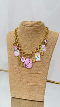 Pink Flower Necklace