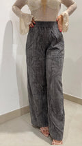 Pantalone cinigliato grigio