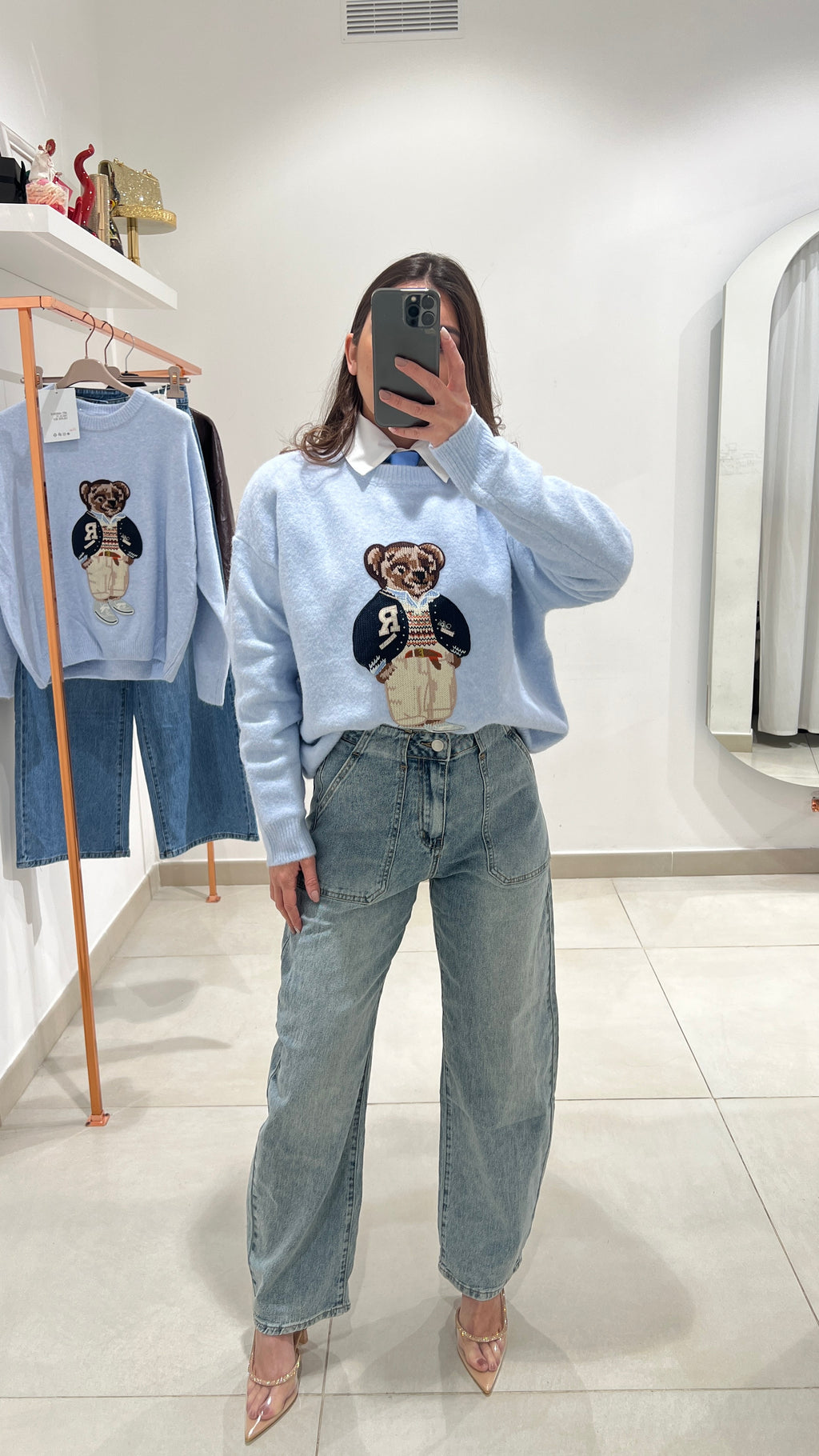 Pull Orso Azzurro