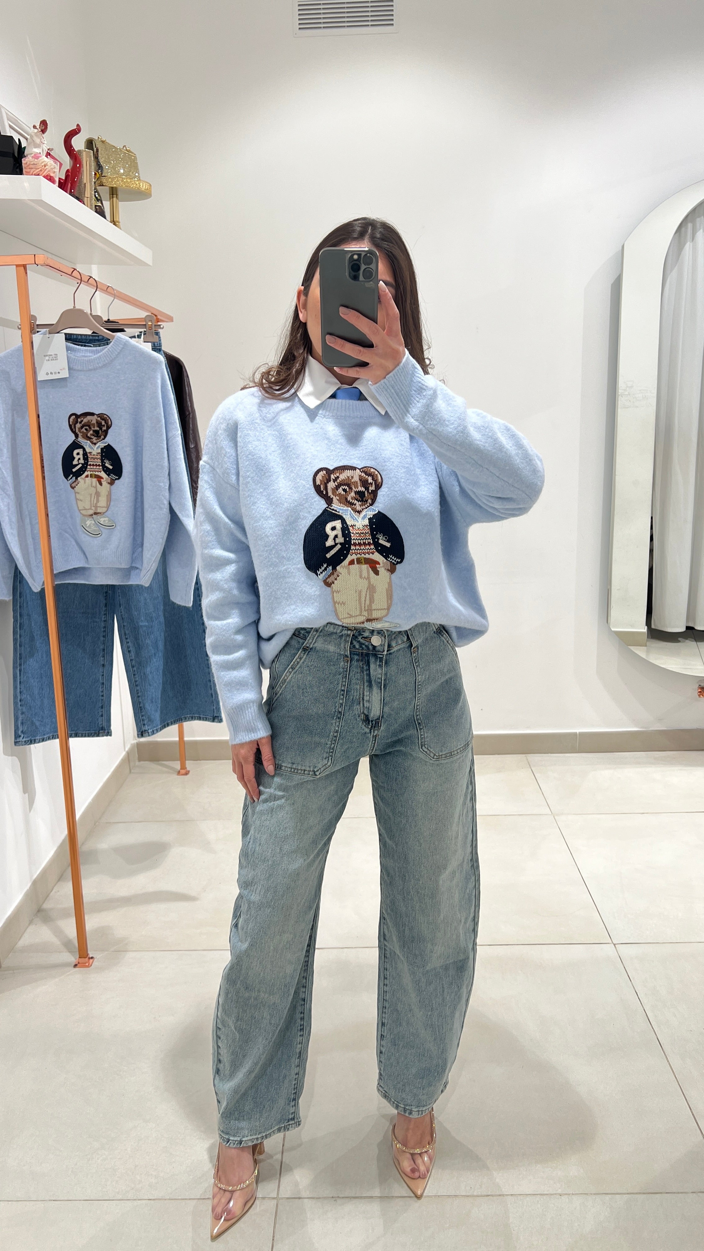 Pull Orso Azzurro