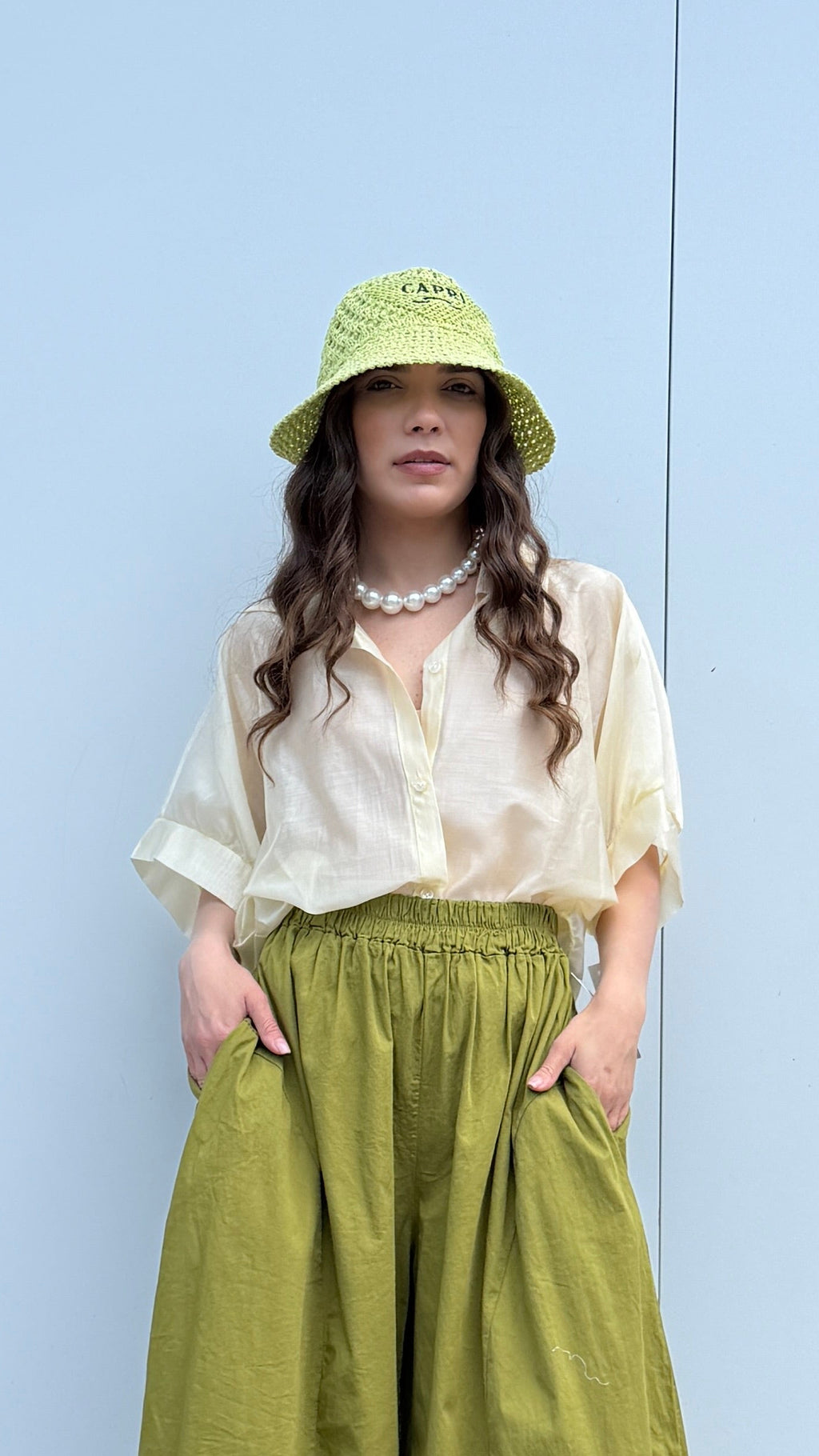 Camicia velata Gialla
