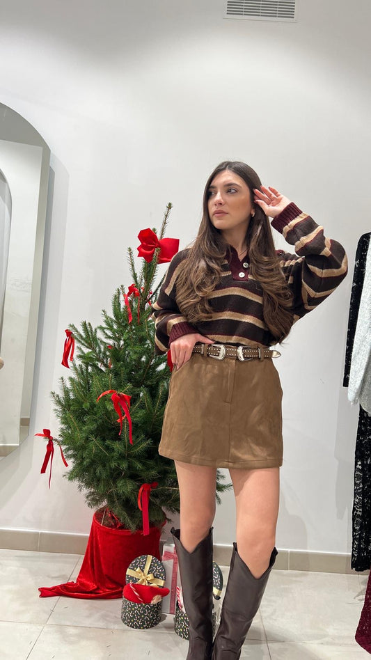 Pullover Vintage Bordeaux