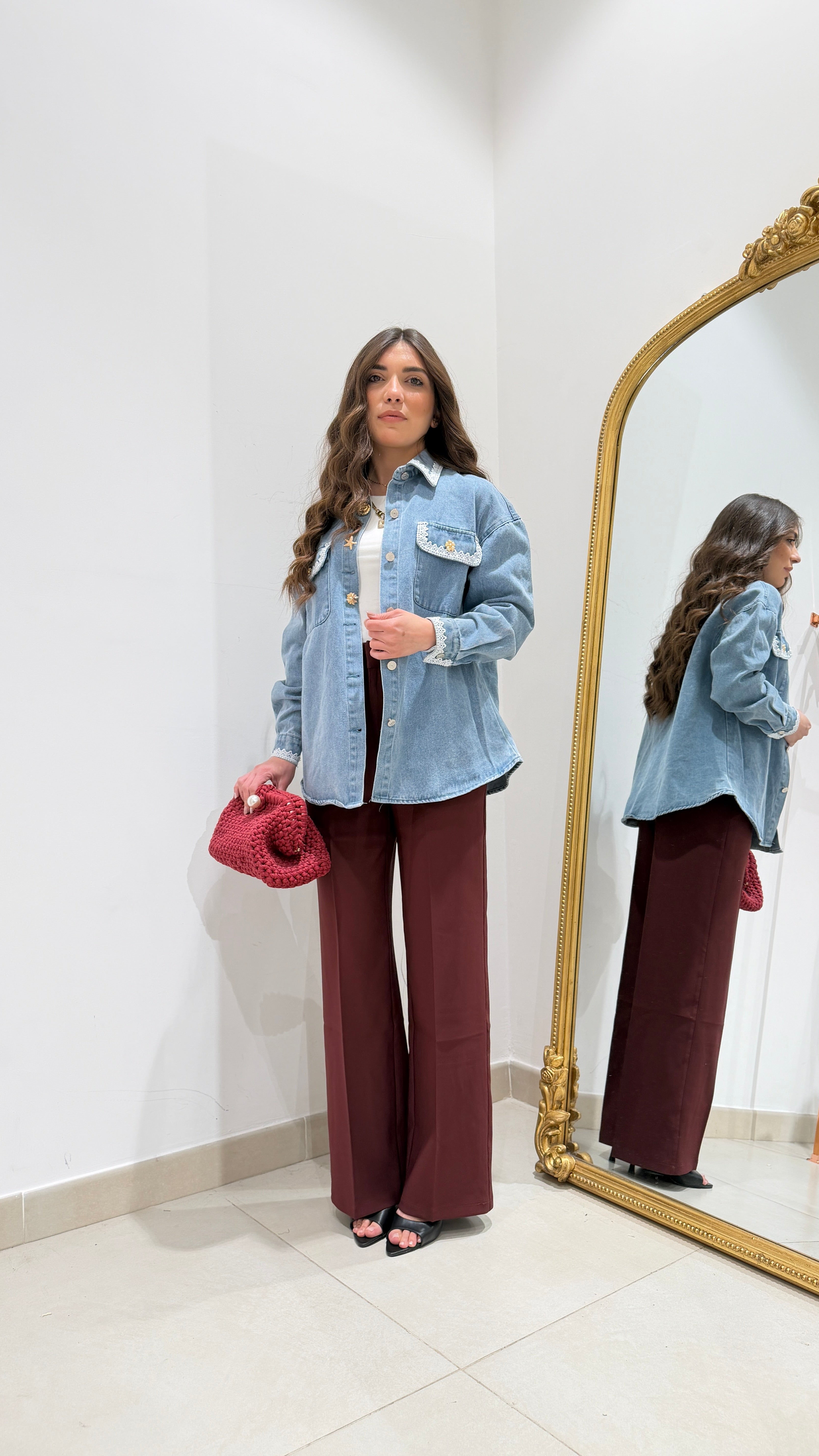 Camicia Denim Conchiglia