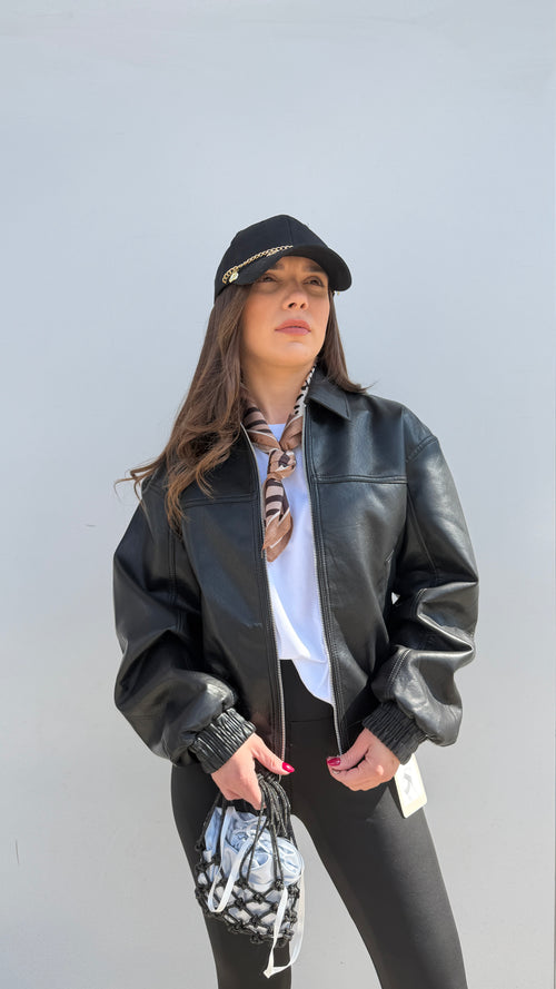 Bomber Ecopelle Rock