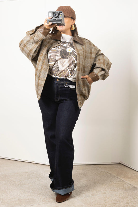Jeans palazzo Scuro
