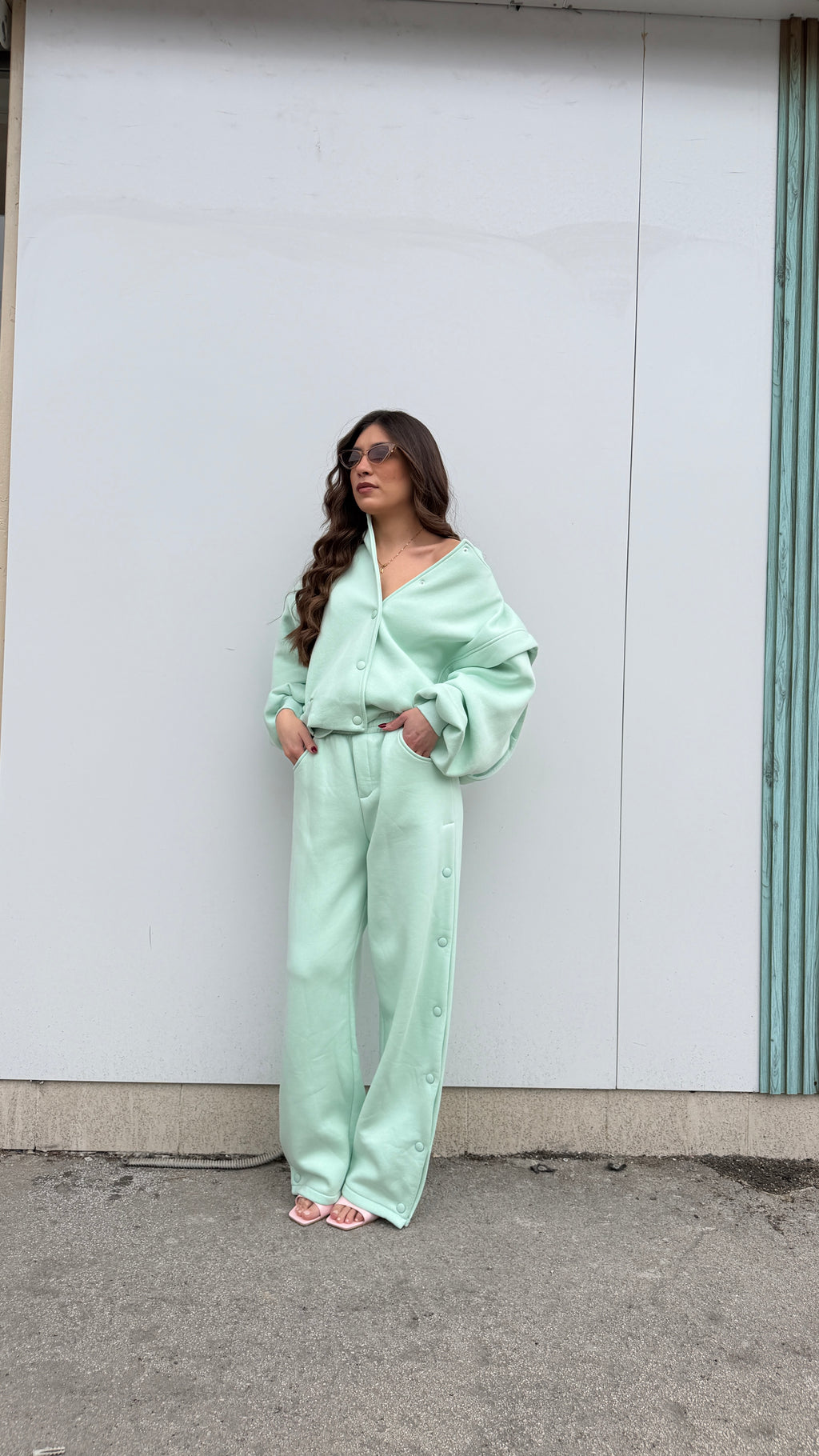 Felpa Bottoni Lumina Tiffany