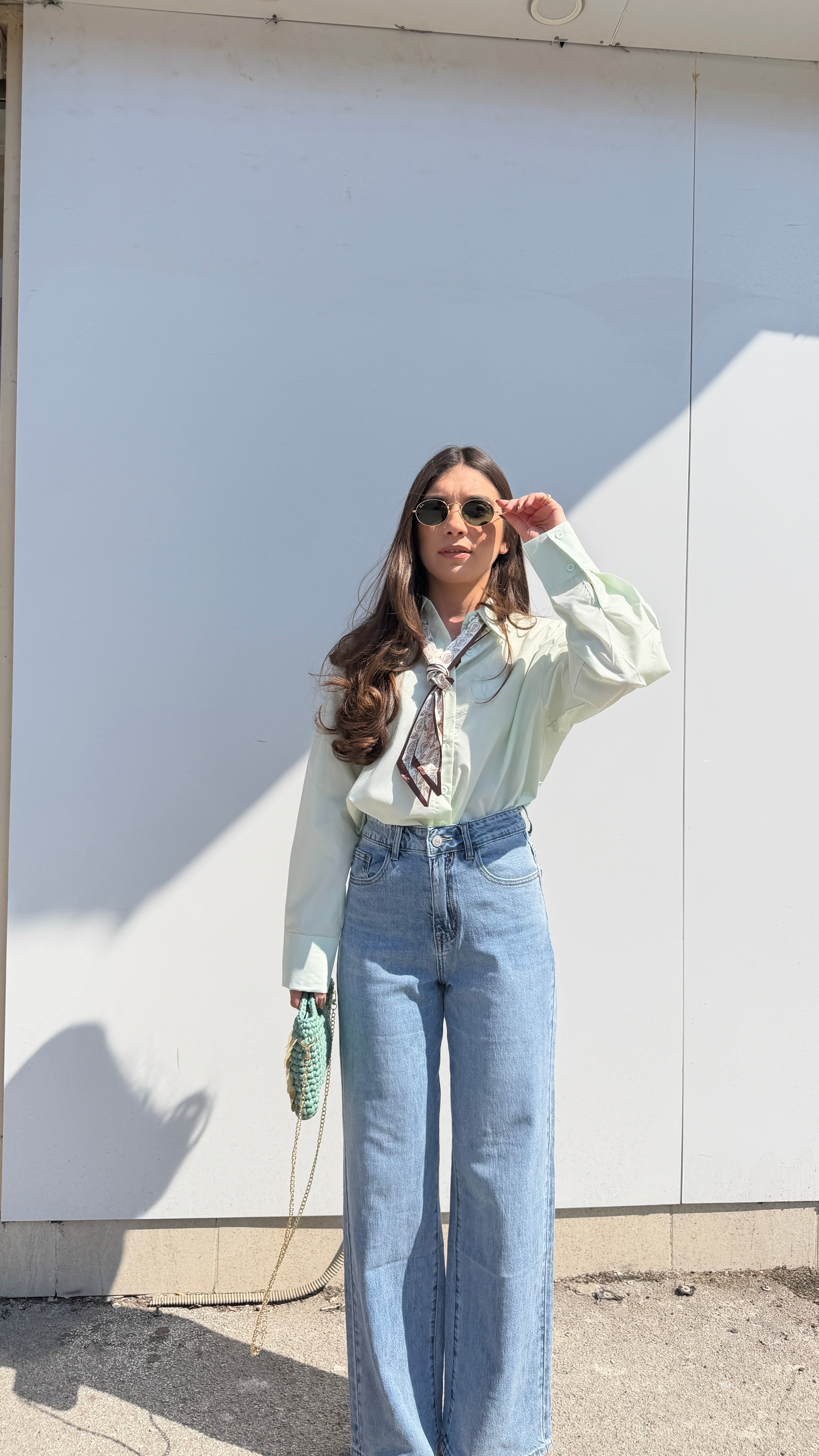 Camicia Basic Menta