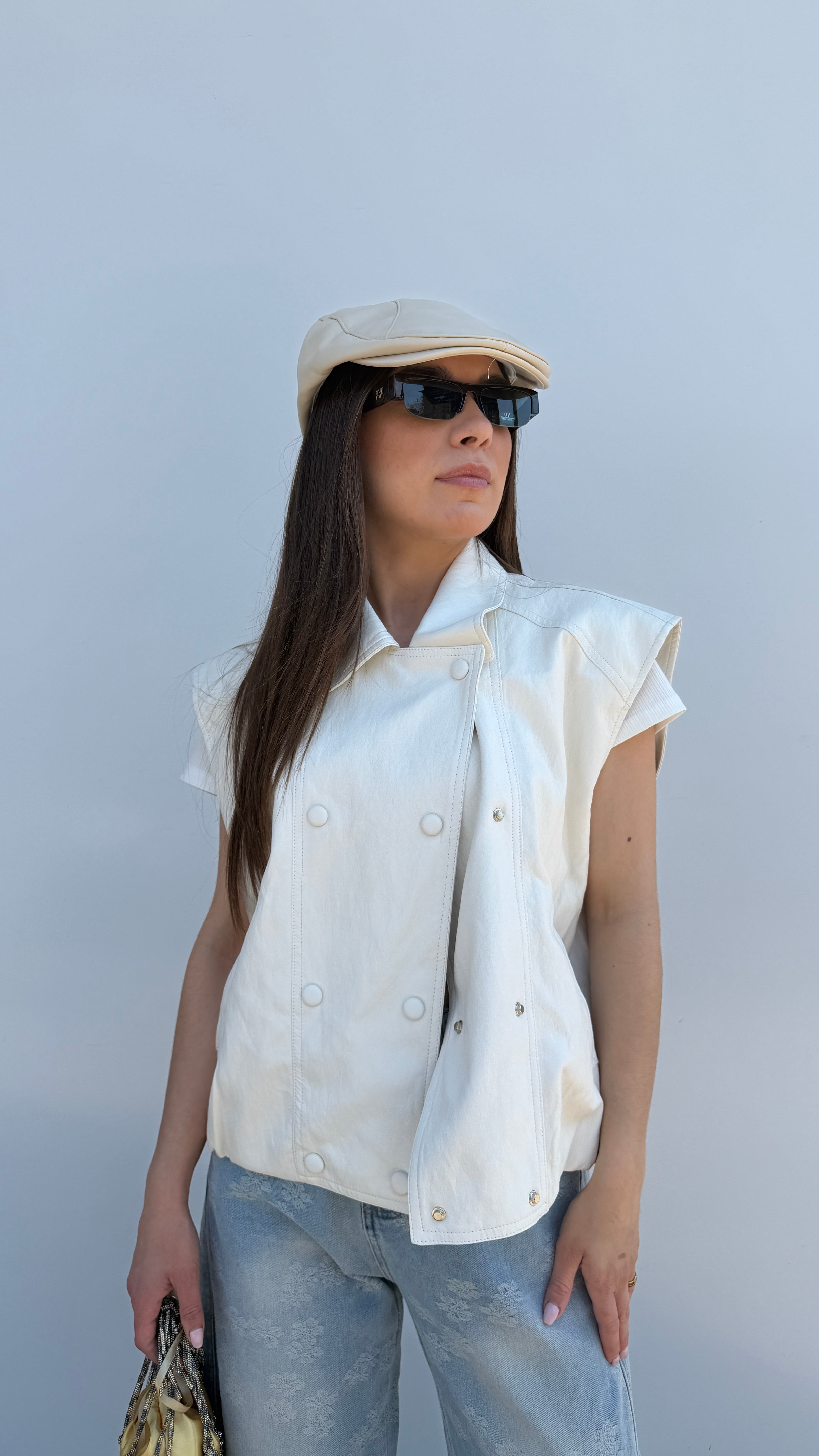 Gilet Ecopelle Ghiaccio
