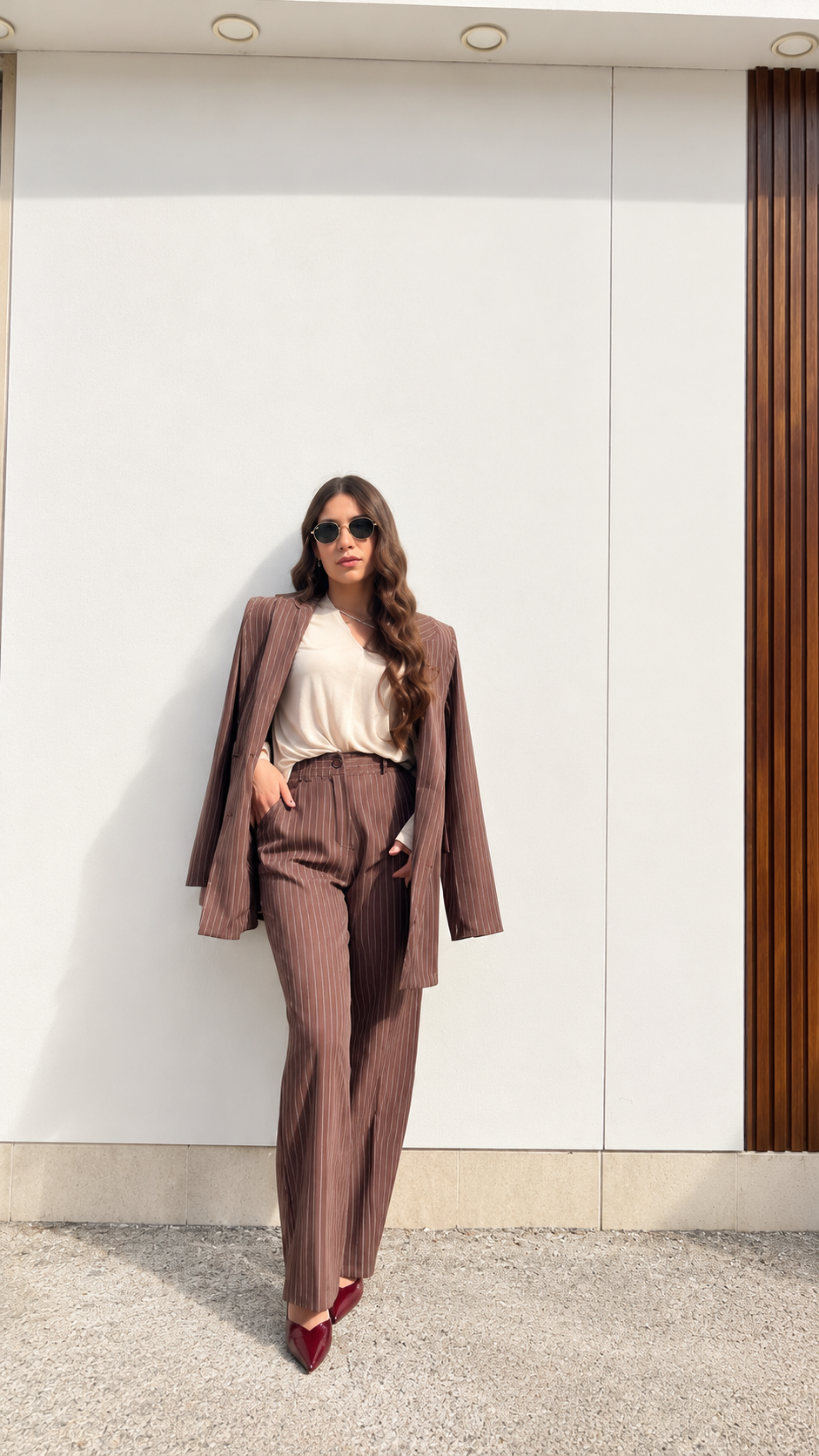 Tailleur Magda gessato