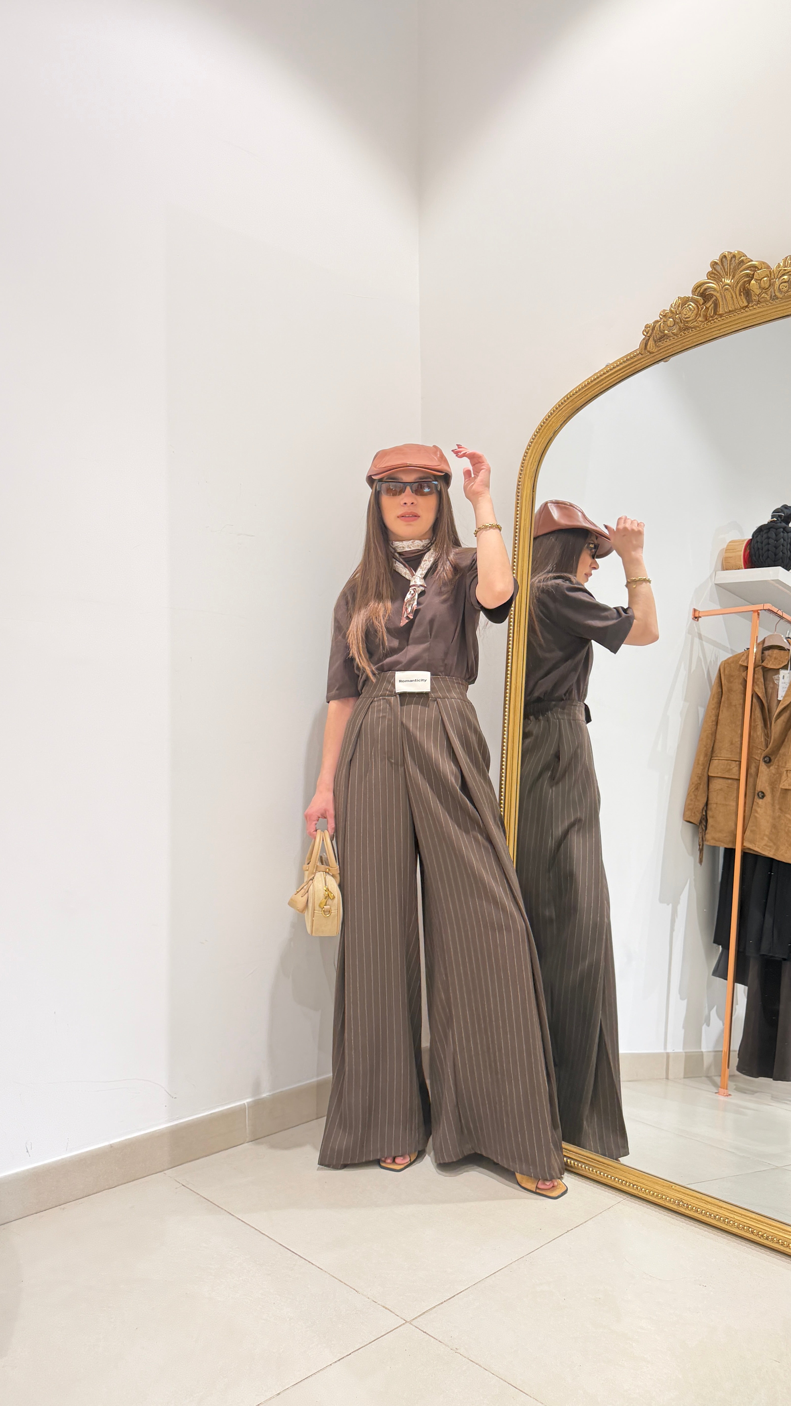 Pantalone Gessato Romanticity