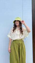 Camicia velata Gialla