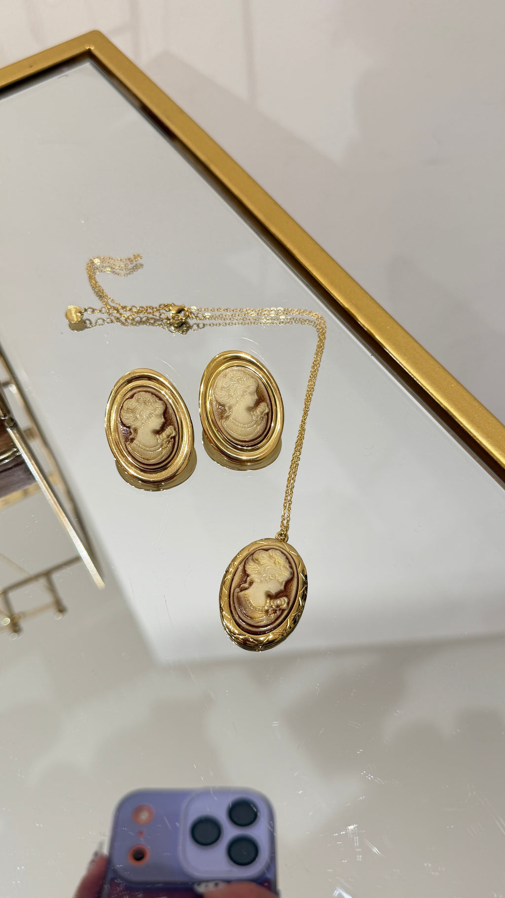 Collana + Orecchini Dama