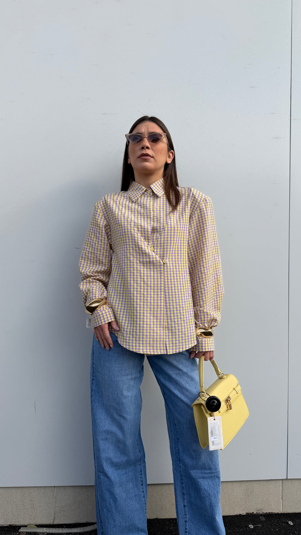 Camicia Vichy Gialla