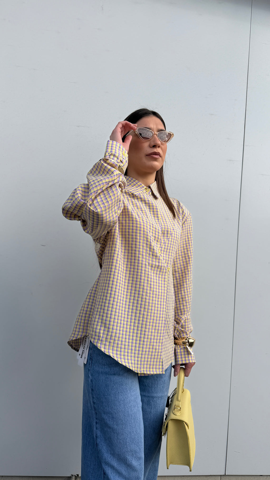 Camicia Vichy Gialla