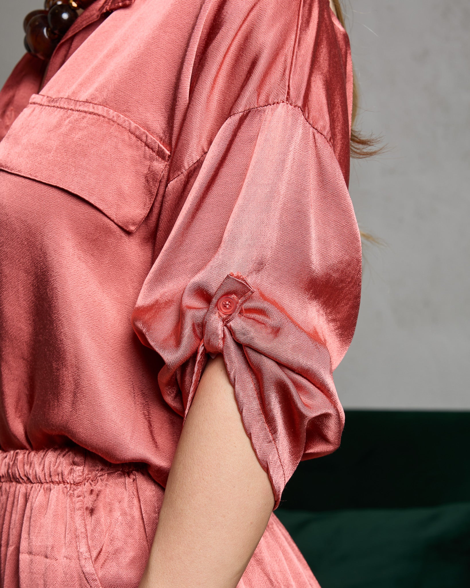 Coordinato Satin Corallo