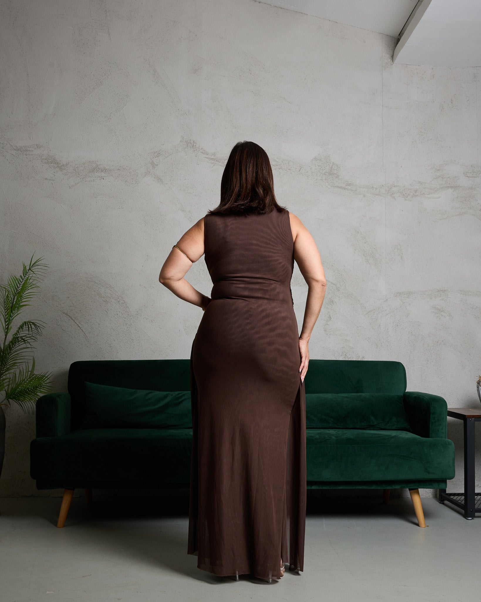 Chocolate Interweave Dress