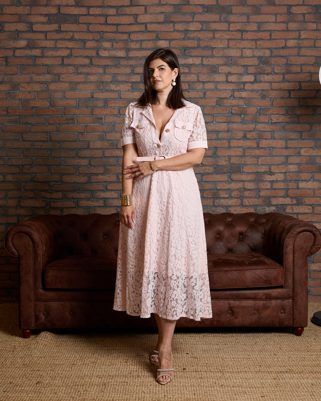 Abito Pizzo Rosa