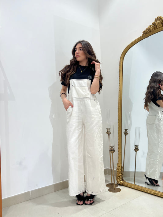Salopette Denim White