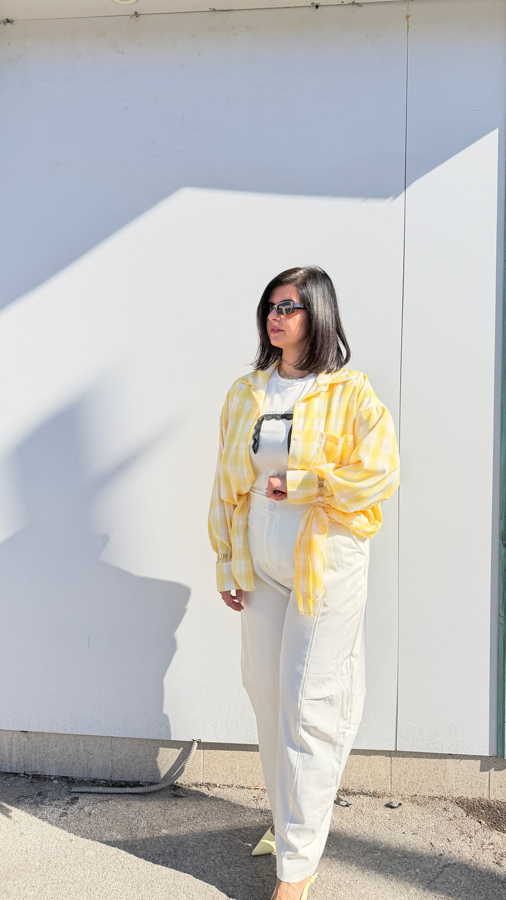 Maxi camicione quadroni