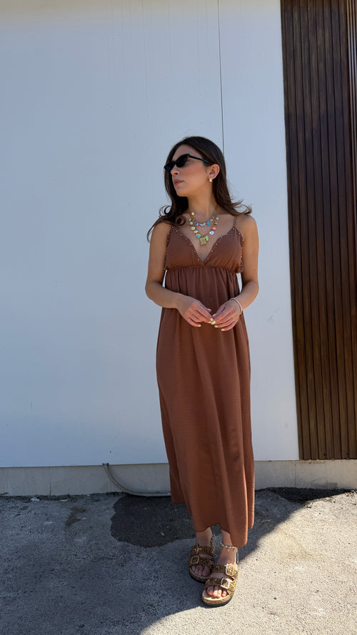 Abito lungo marrone