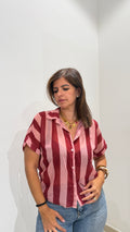 Camicia a righe nodo
