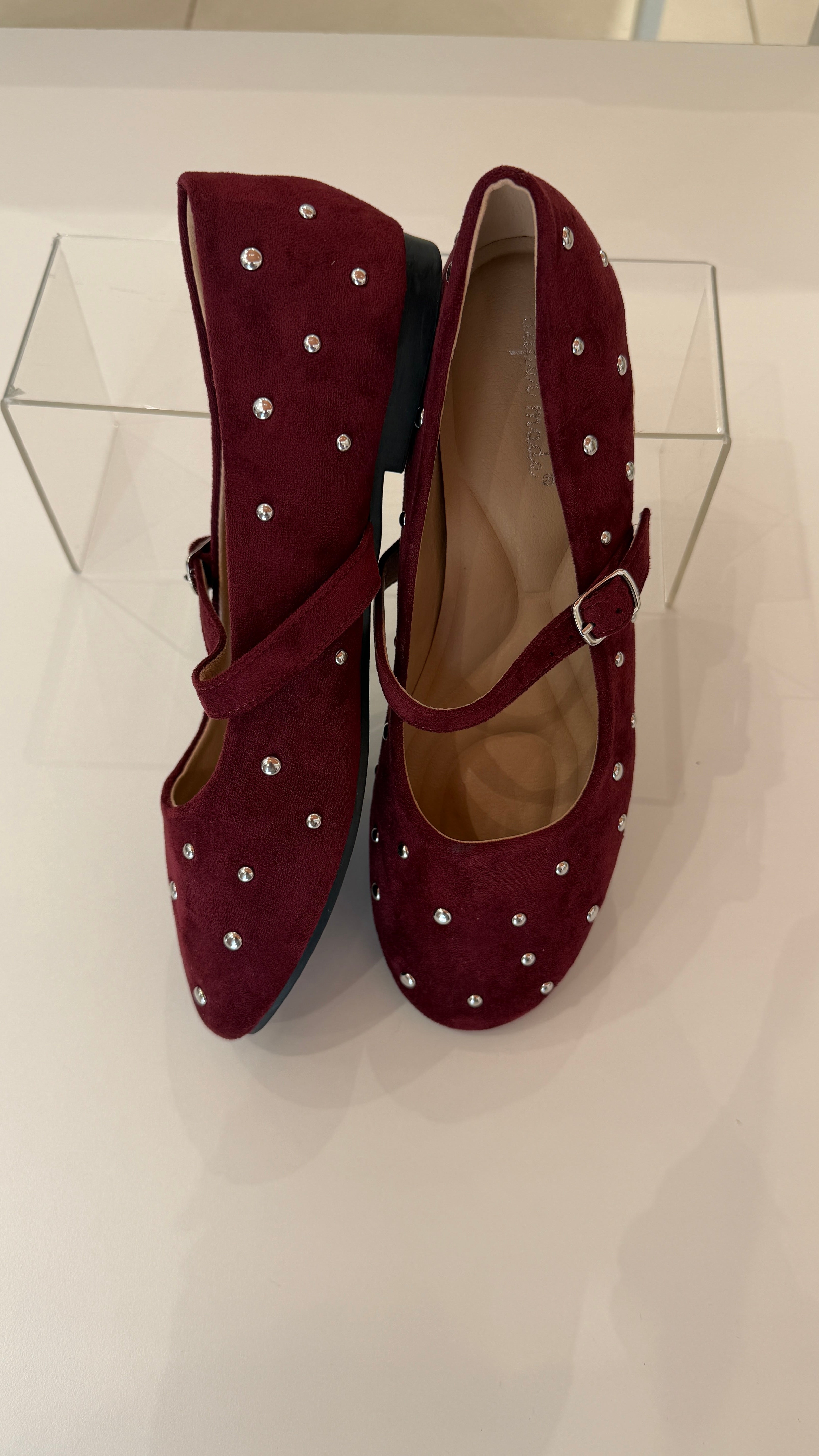 Ballerina Suede Strass