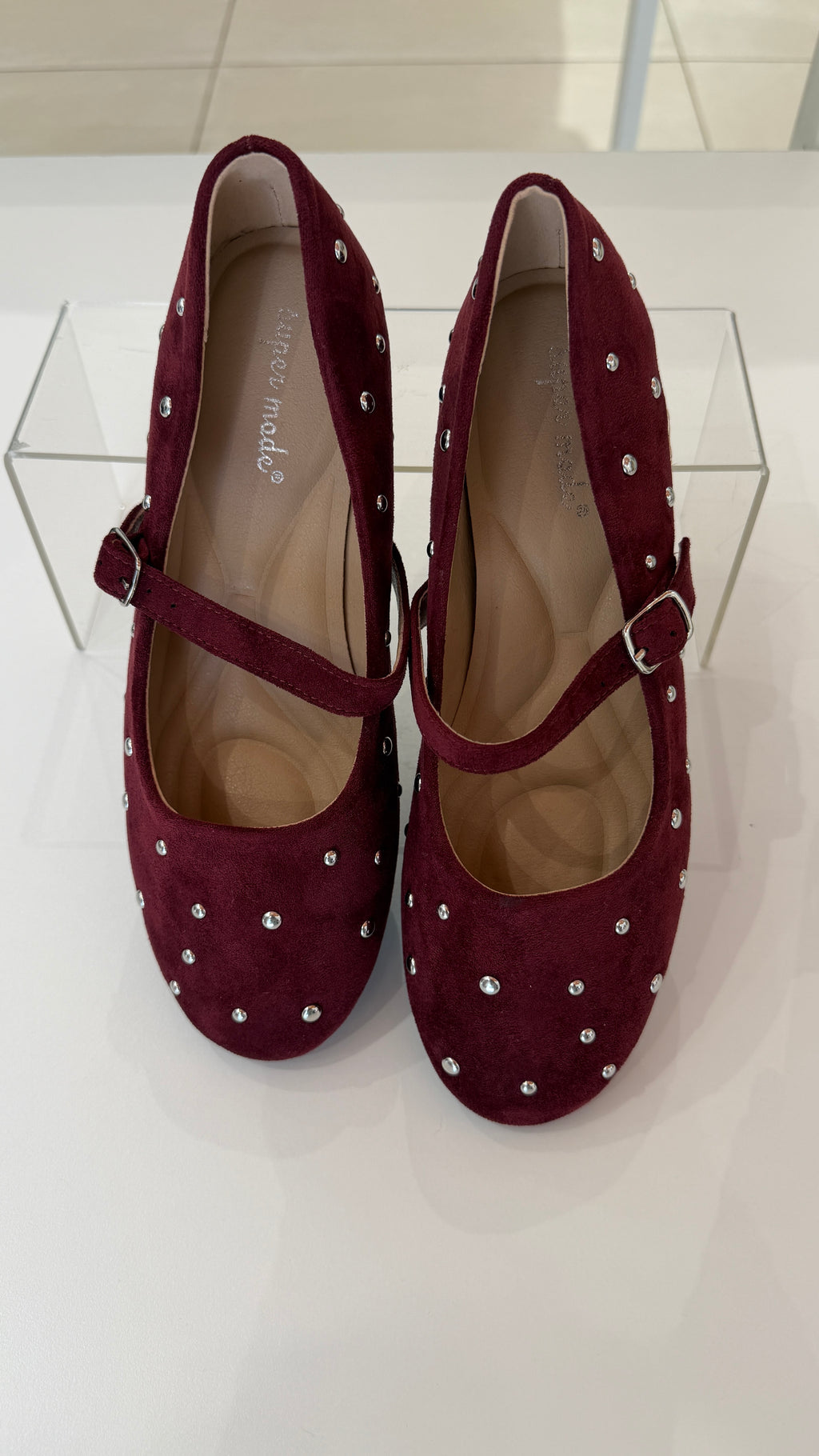 Ballerina Suede Strass