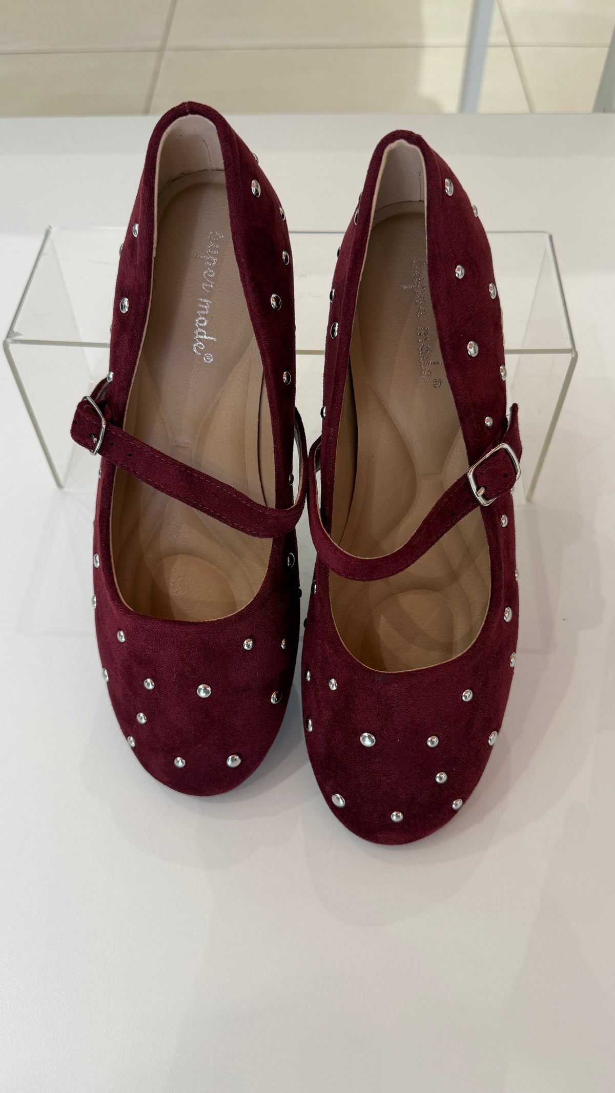 Ballerina Suede Strass