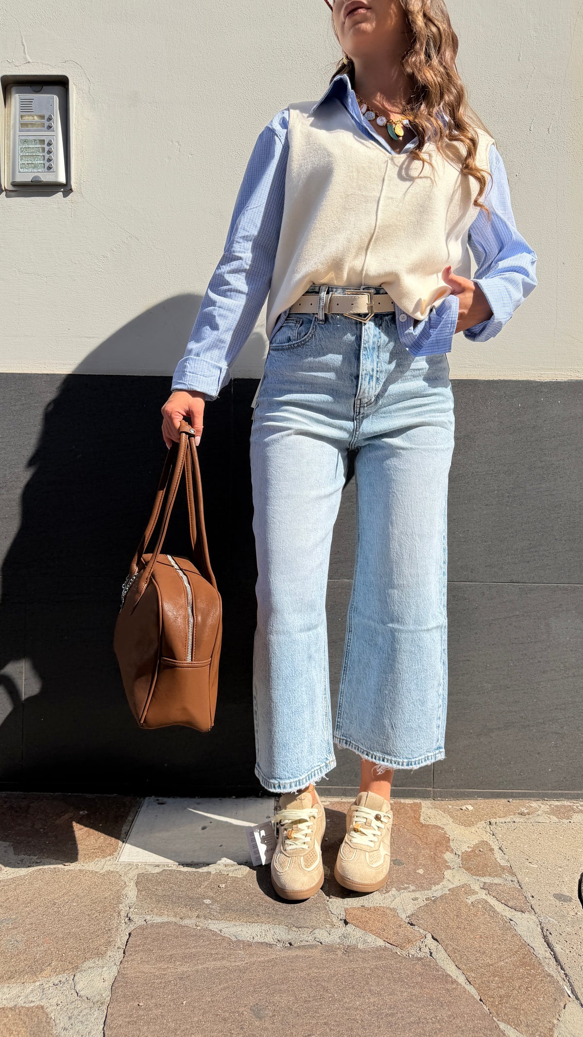 Jeans Palazzo Cropped