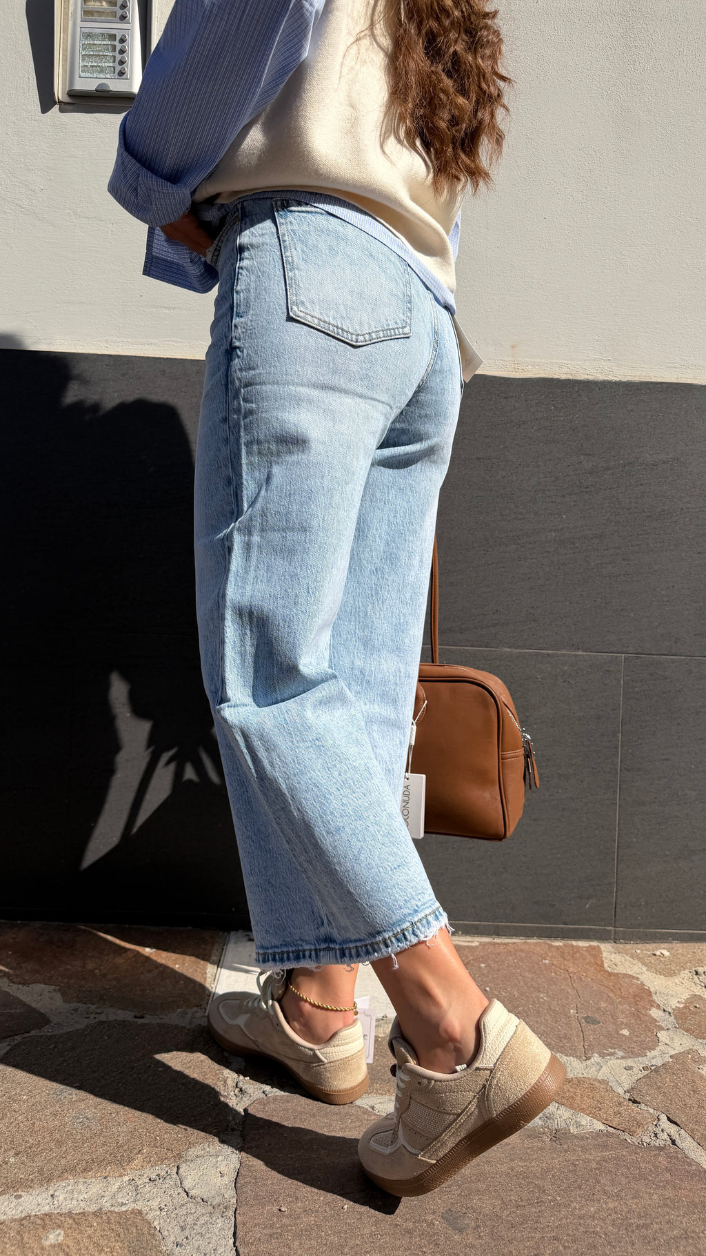Jeans Palazzo Cropped