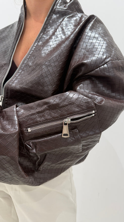 Bomber Ecopelle Brown