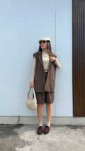 Coordinato Gilet Brown