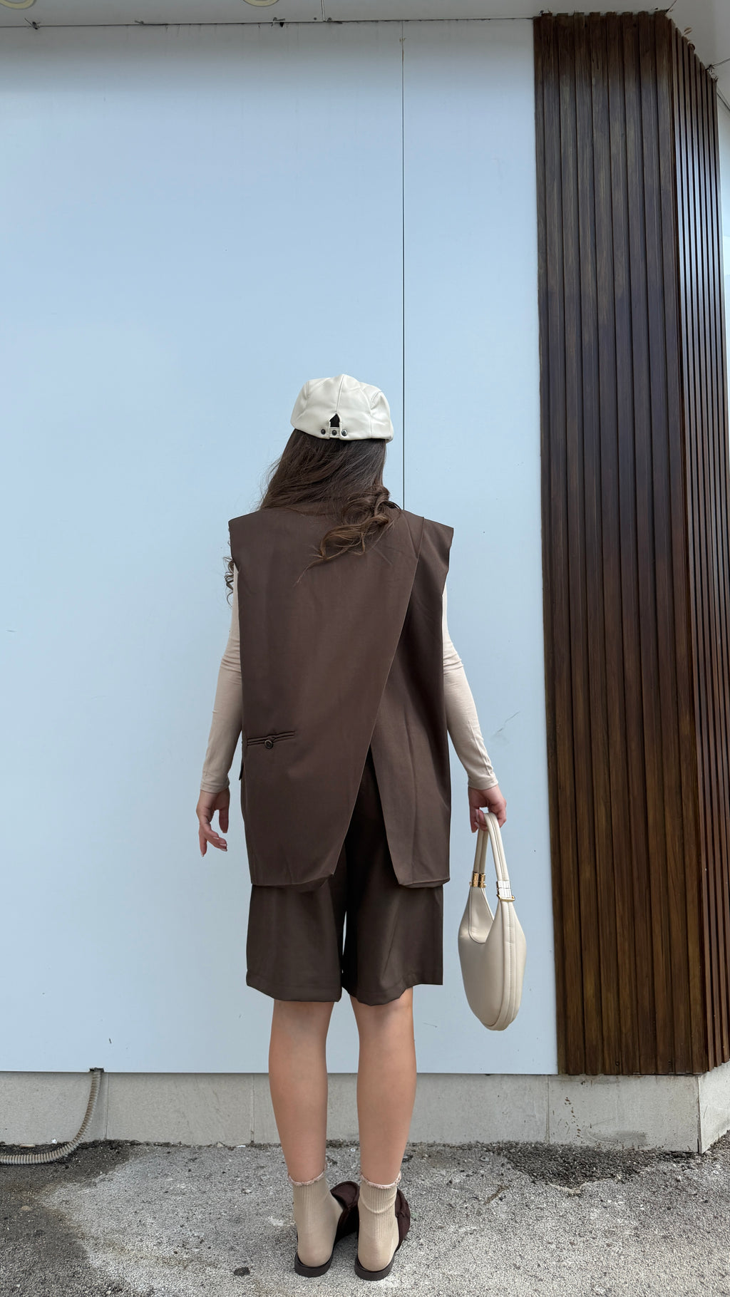 Coordinato Gilet Brown