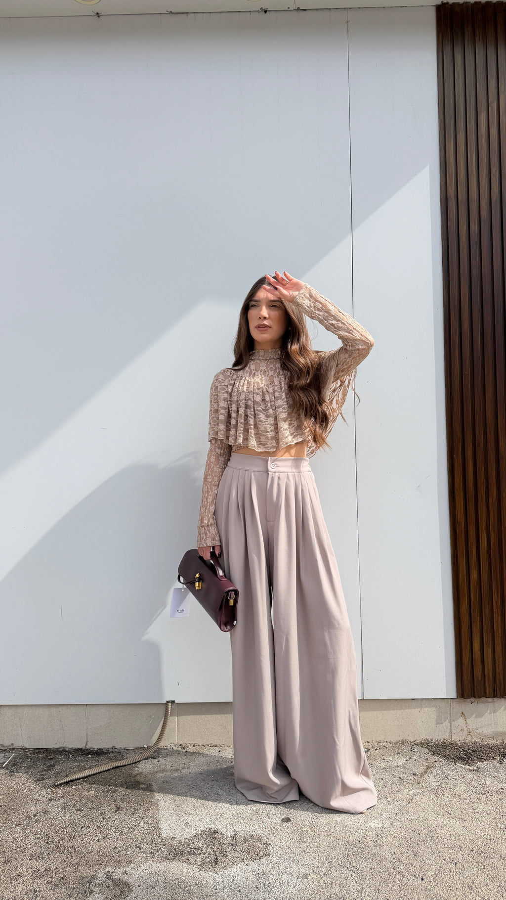 Maglia Pizzo Beige