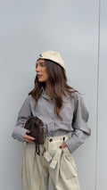Camicia Righe Grigio